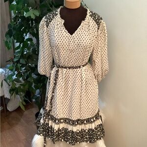 Knox Rose belted above knee 3/4 sleeve dress Woman’s size medium